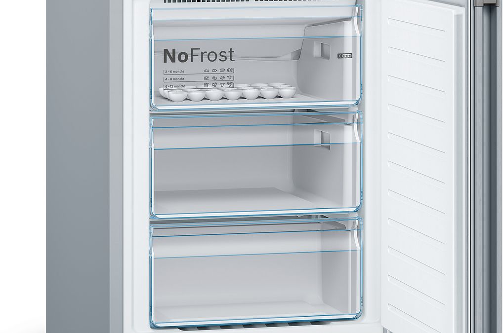 Series 4 free-standing fridge-freezer with freezer at bottom 186 x 60 cm Stainless steel look KGN36XL30U KGN36XL30U-5
