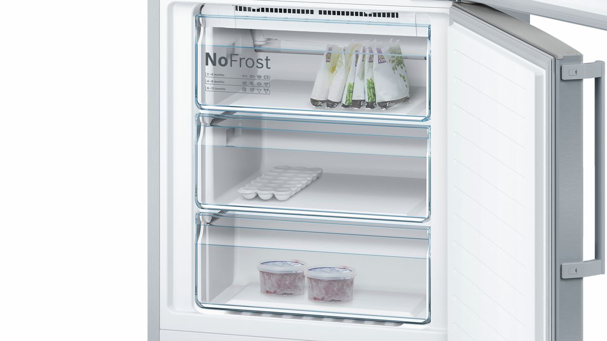 Serie | 6 free-standing fridge-freezer with freezer at bottom 186 x 70 cm Inox-easyclean KGN46AI30U KGN46AI30U-4