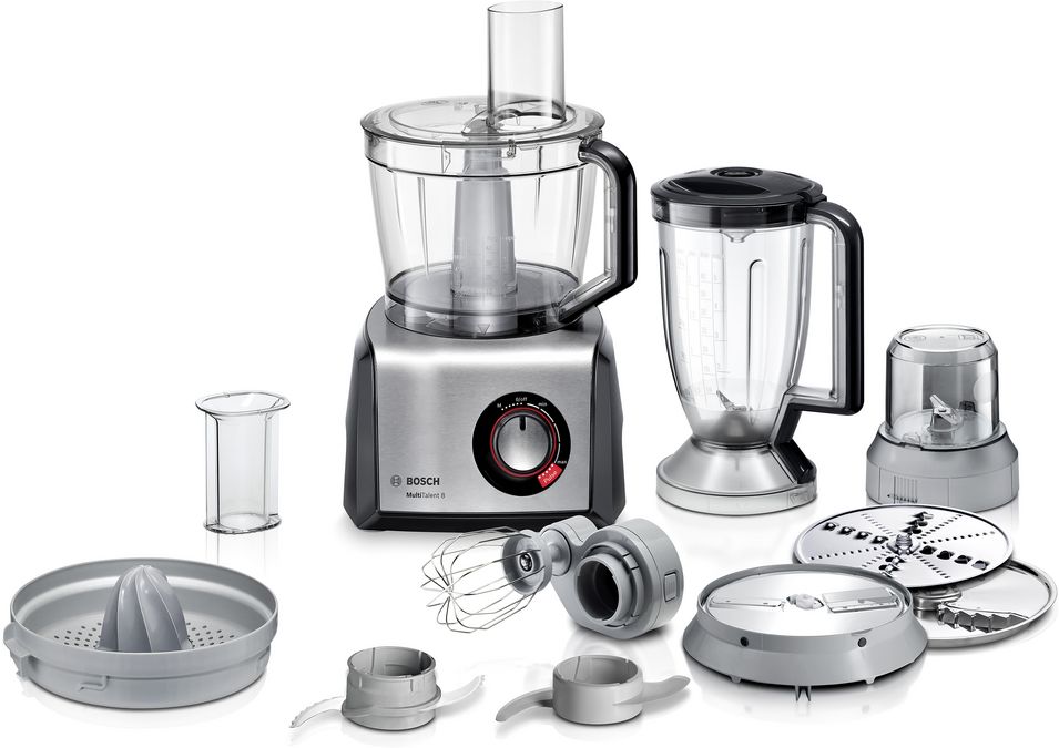 Procesador de alimentos MultiTalent 8 1250 W Negro, Acero inoxidable MC812M844 MC812M844-1