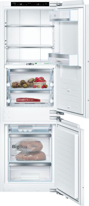 800 Series built-in fridge-freezer with freezer at bottom 22'' soft close flat hinge B09IB91NSP B09IB91NSP-1