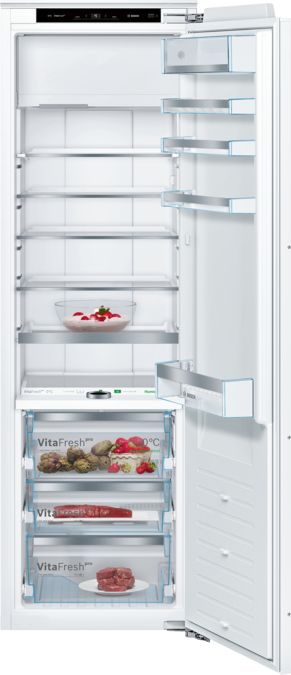 Series 8 Built-in fridge with freezer section 177.5 x 56 cm flat hinge KIF82PFF0 KIF82PFF0-1