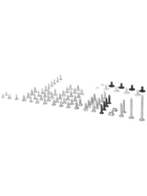 Screw-set Screw ST3*8PBHC x9 ,ST4*8PBHC x 4,ST4*10TBHC x4,ST4*12PwBHC x5,CT4* 8TBHC x20, CT4*10HWBHC x4, CT3*10PWTHC x 1, M4*10-F x2  , M4W M4 Nut  x2 00638999 00638999-1