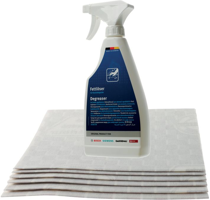 Accessory set Extractor hood pack Contains paper grease filter and degreaser spray 00576337 00576337-1