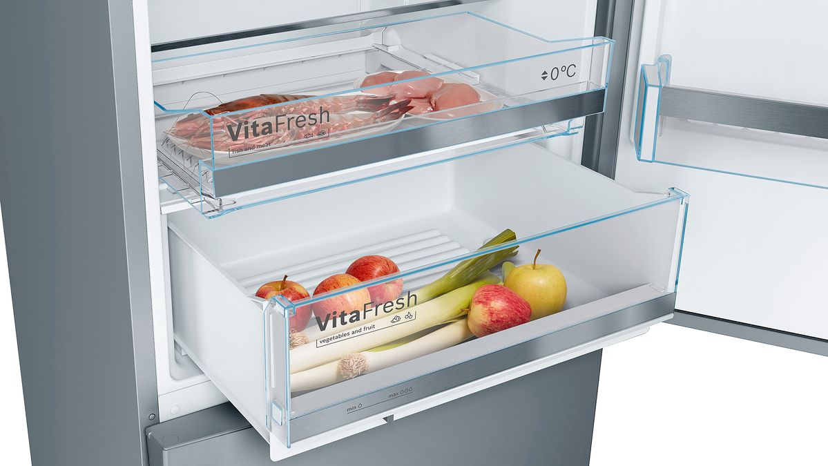 Series 6 Free-standing fridge-freezer with freezer at bottom 201 x 70 cm Brushed steel anti-fingerprint KGE49AICAG KGE49AICAG-5