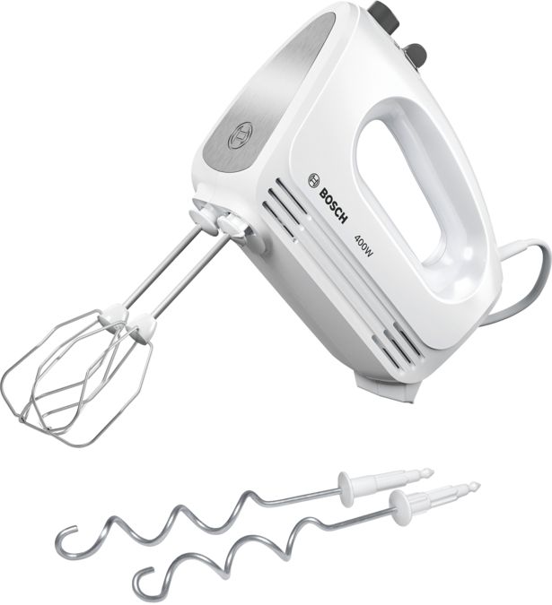 Hand mixer CleverMixx 400 W White, Brushed stainless steel MFQ24200 MFQ24200-1
