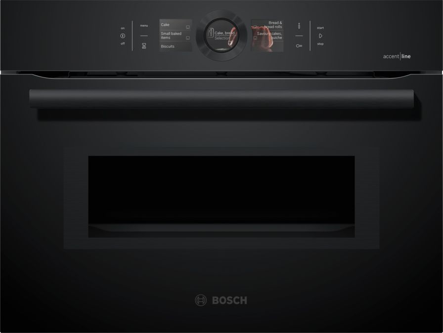 Serie 8 Compacte oven met magnetron 60 x 45 cm Carbon black CMG8764C7 CMG8764C7-1