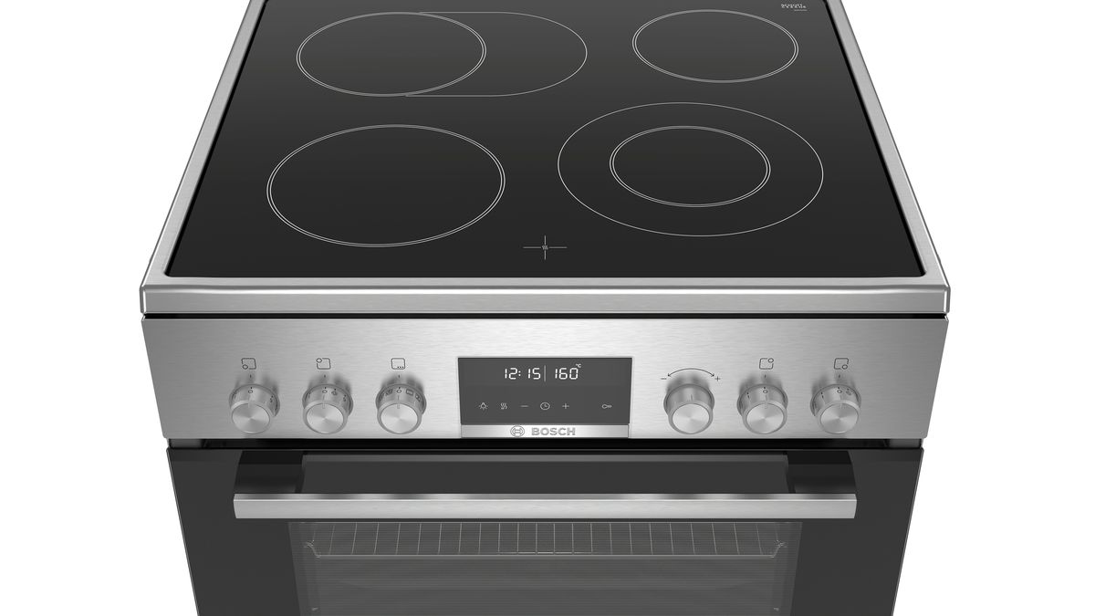 Series 6 Freestanding electric cooker Stainless steel HKS79R250A HKS79R250A-2