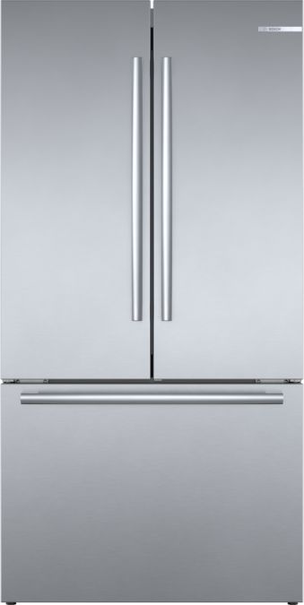 800 Series French Door Bottom Mount Refrigerator 36'' Brushed steel anti-fingerprint B36CT80SNS B36CT80SNS-1