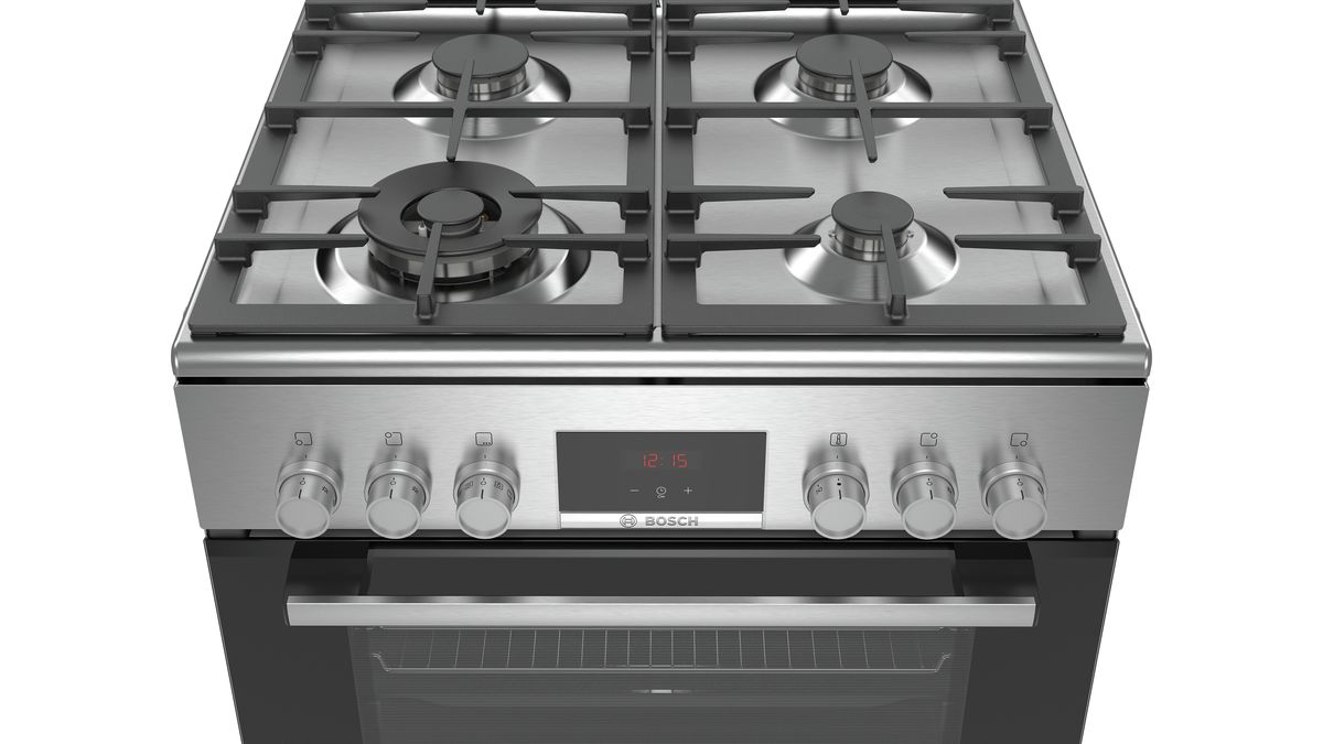 Series 4 Freestanding dual fuel cooker Stainless steel HXR39KI50A HXR39KI50A-2