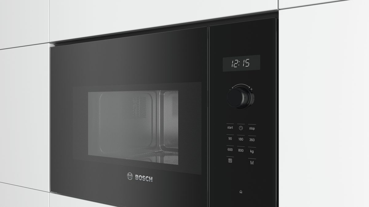 Micro-ondes encastrable - BOSCH BFL550MB0 - Noir - 25 L - Monofonction