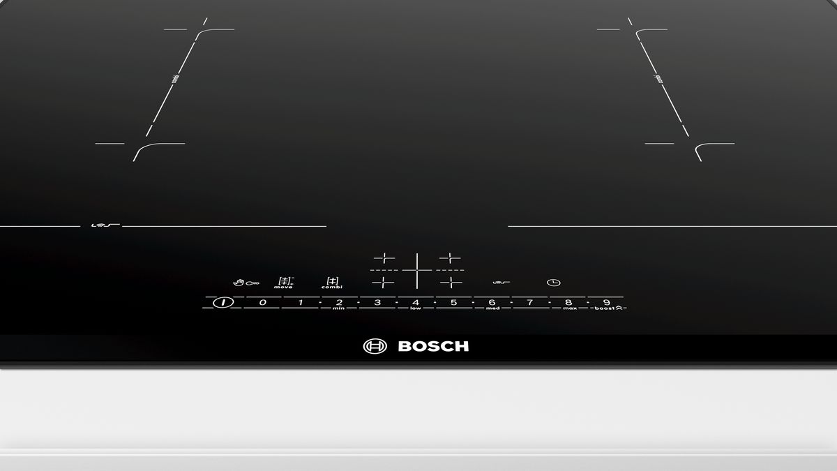 Série 6 Table de cuisson à induction 60 cm Noir, Encastrable avec cadre PVQ695FC5E PVQ695FC5E-2
