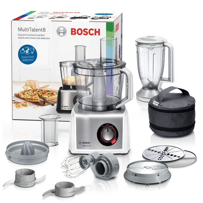 Food processor MultiTalent 8 1200 W White, Brushed stainless steel MC812S734G MC812S734G-3
