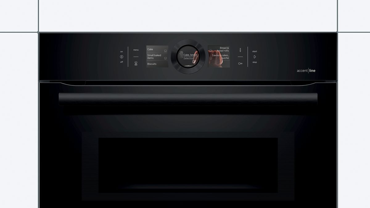 Serie 8 Compacte oven met microgolffunctie 60 x 45 cm Carbonzwart CMG836NC1 CMG836NC1-2