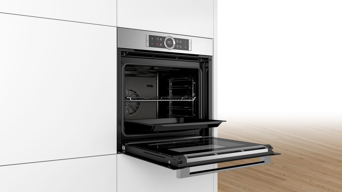 Serie | 8 Built-in oven with added steam function 60 x 60 cm Stainless steel HRG635BS1B HRG635BS1B-4