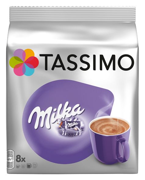 Hot chocolate Tassimo T-Discs: Milka Hot Chocolate 8 drinks per pack 00576731 00576731-1