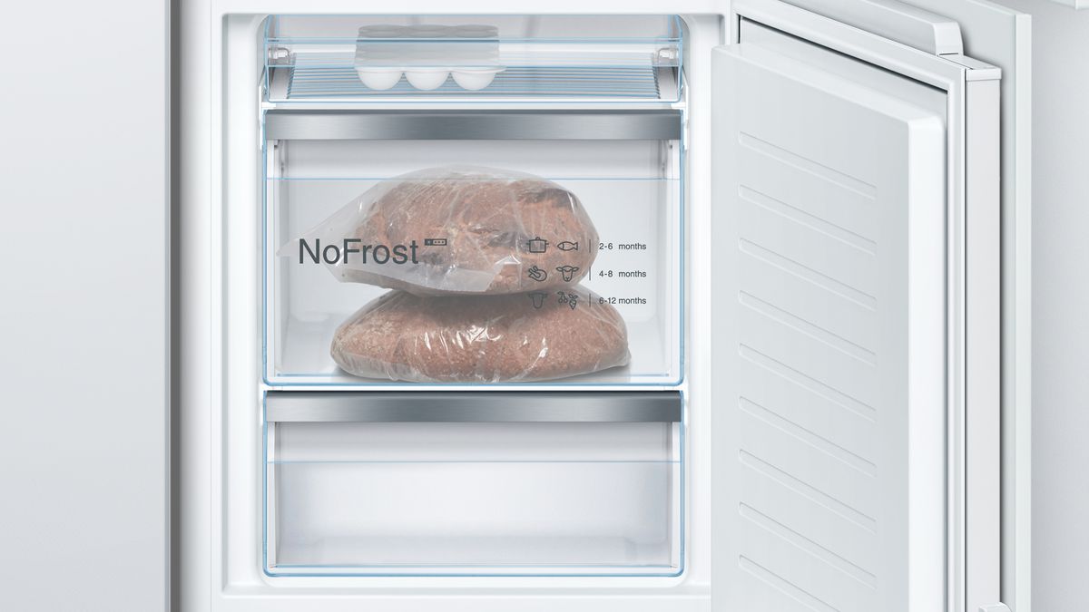 Series 8 Built-in fridge-freezer with freezer at bottom 177.2 x 55.8 cm flat hinge KIF86PFE0 KIF86PFE0-6