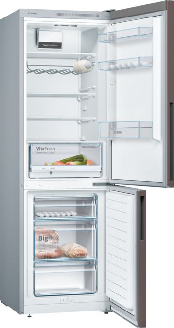 Serie | 4 Réfrigérateur-congélateur pose libre avec compartiment congélation en bas 186 x 60 cm Brun KGV36VD32S KGV36VD32S-4