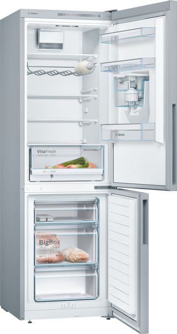Serie | 6 vrijstaande koel-vriescombinatie met bottom-freezer 186 x 60 cm RVS look KGW36XL30S KGW36XL30S-2