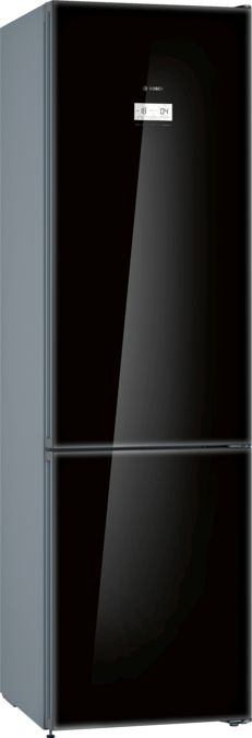 Serie | 6 free-standing fridge-freezer with freezer at bottom, glass door 203 x 60 cm Zwart KGN39LB35 KGN39LB35-1