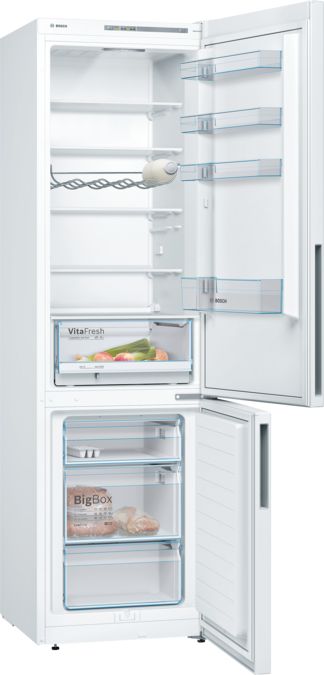 Serie | 4 Free-standing fridge-freezer with freezer at bottom 201 x 60 cm White KGV39VW32G KGV39VW32G-1