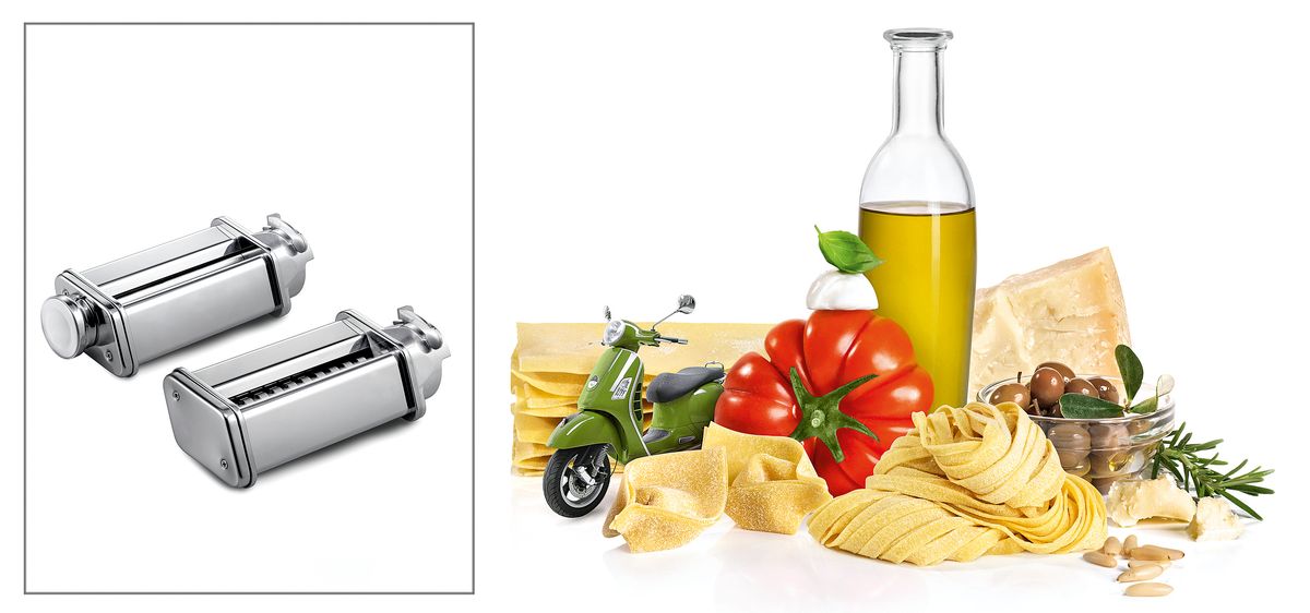 Duo de laminoir PastaPassion pour pâtes et lasagnes maison | Kitchen Machine MUZ5PP1 00577495 00577495-2