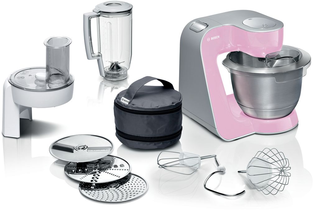 Series 4 Kitchen machine MUM 5 1000 W Pink, Silver MUM58K20 MUM58K20-1