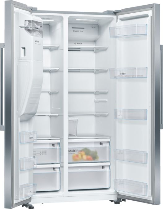 Серія 4 Холодильник Side by Side 178.7 x 90.8 cm Нерж. сталь з покр. проти відбитк. KAI93VI304 KAI93VI304-2