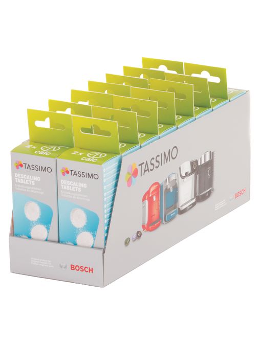 Entkalkungstabletten Passend für alle Bosch TASSIMO Geräte Inhalt: 64Tabletten x18g - ausreichend für 32 Anwendungen 00311916 00311916-1