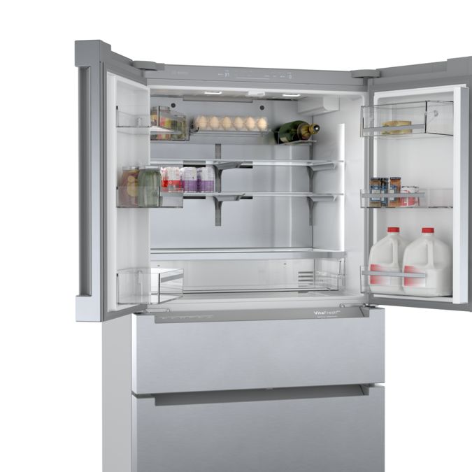 Série 800 Réfrigérateur à portes françaises congélateur en bas 36'' Acier inoxydable facile à nettoyer B36CL80ENS B36CL80ENS-10