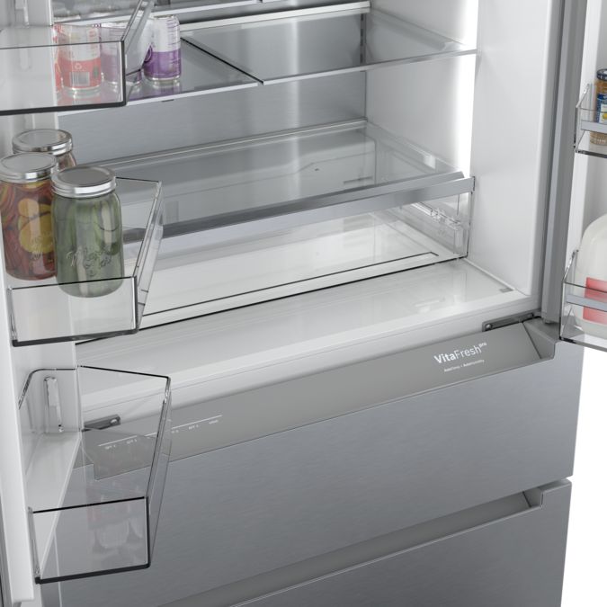 800 Series French Door Bottom Mount Refrigerator 36'' Easy clean stainless steel B36CL80ENS B36CL80ENS-16