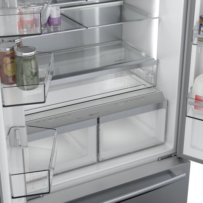 800 Series French Door Bottom Mount Refrigerator 36'' Easy clean stainless steel B36CT80SNS B36CT80SNS-9