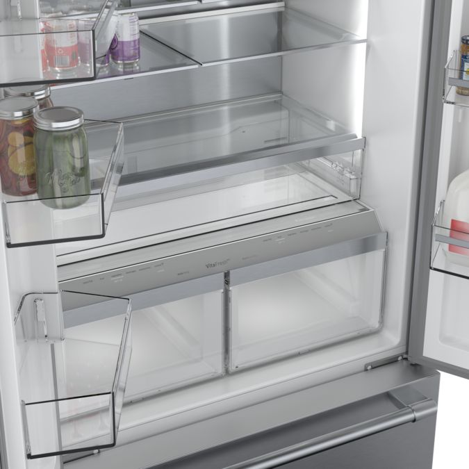 800 Series French Door Bottom Mount Refrigerator 36'' Easy clean stainless steel B36CT81SNS B36CT81SNS-10