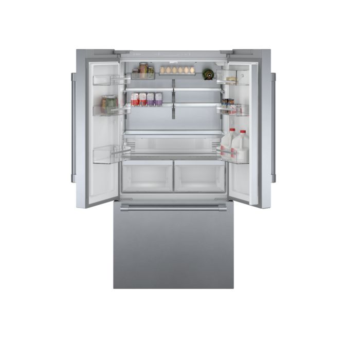 800 Series French Door Bottom Mount Refrigerator 36'' Easy clean stainless steel B36CT81SNS B36CT81SNS-8