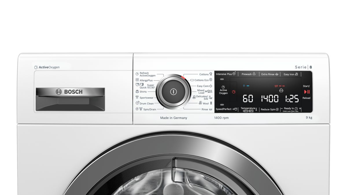 Serie | 8 washing machine, frontloader fullsize 9 kg 1400 rpm WAV28L90ME WAV28L90ME-4