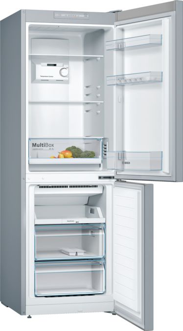 Series 2 Free-standing fridge-freezer with freezer at bottom 176 x 60 cm Stainless steel look KGN33NL30O KGN33NL30O-2