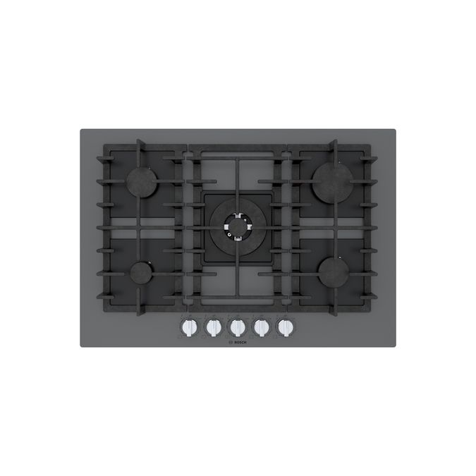 Benchmark® Gas Cooktop 30'' Tempered glass, Dark silver NGMP077UC NGMP077UC-51