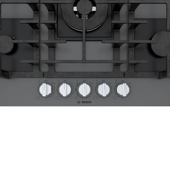 Benchmark® Gas Cooktop 30'' Tempered glass, Dark silver NGMP077UC NGMP077UC-43