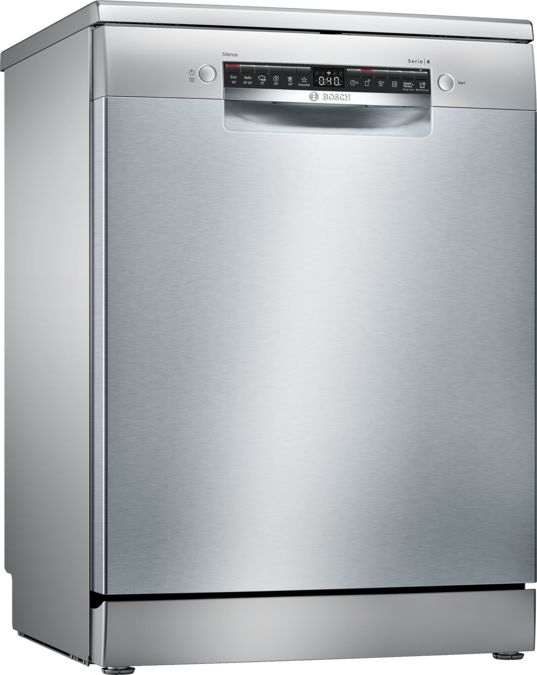 Serie 4 Fritstående opvaskemaskine 60 cm stål-look SMS4HVI33E SMS4HVI33E-1