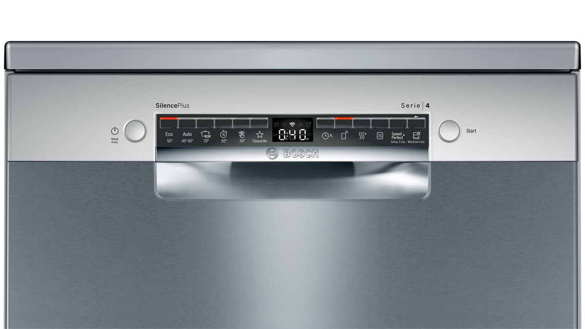 Serie 4 Fritstående opvaskemaskine 60 cm stål-look SMS4HVI33E SMS4HVI33E-4