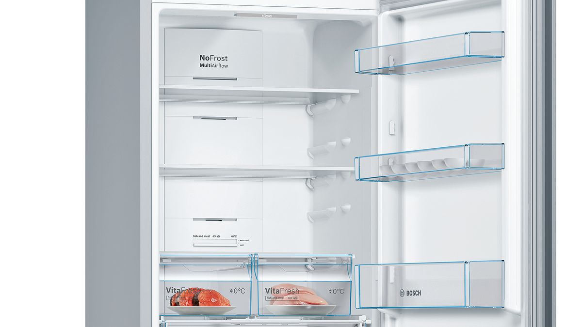 Serie | 4 Free-standing fridge-freezer with freezer at bottom 186 x 60 cm Inox-look KGN36VL35G KGN36VL35G-4