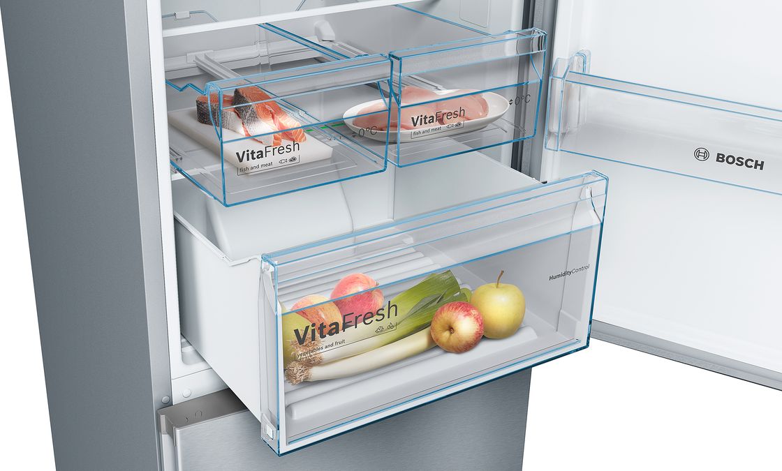 Serie | 4 Free-standing fridge-freezer with freezer at bottom 186 x 60 cm Inox-look KGN36VL35G KGN36VL35G-5