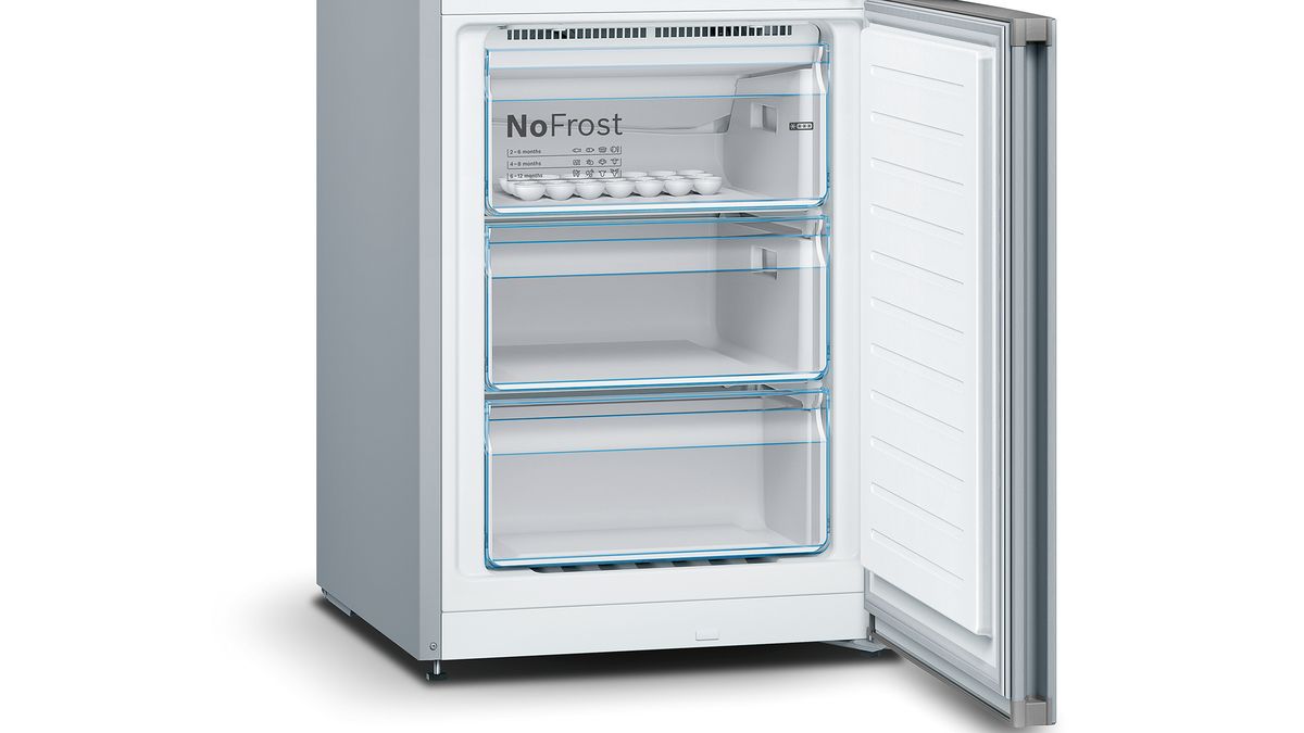 Serie | 4 Free-standing fridge-freezer with freezer at bottom 186 x 60 cm Inox-look KGN36VL35G KGN36VL35G-6