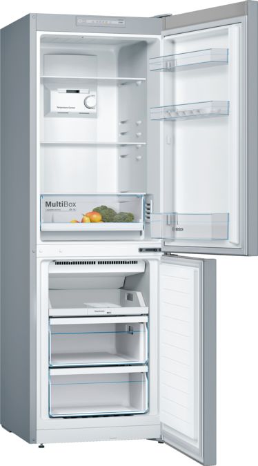 Series 2 Free-standing fridge-freezer with freezer at bottom 176 x 60 cm Stainless steel look KGN33NLEAG KGN33NLEAG-2