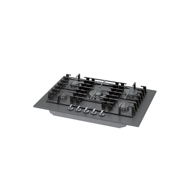 Benchmark® Gas Cooktop 30'' Tempered glass, Dark silver NGMP077UC NGMP077UC-10