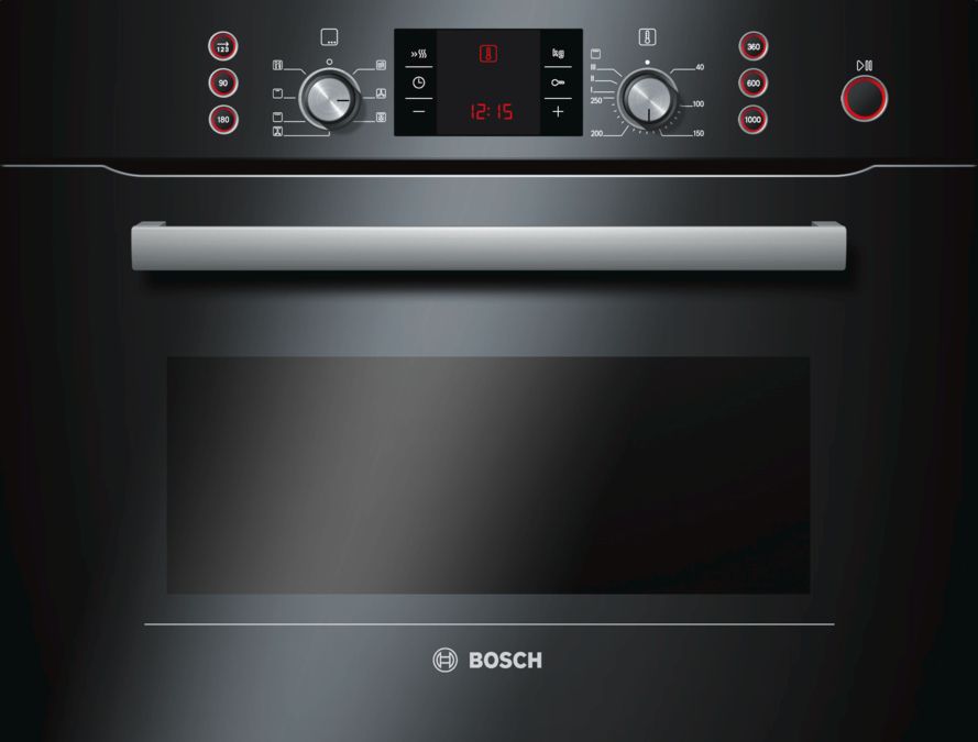 Series 8 Built-in compact oven with microwave function 60 x 45 cm Black HBC84E663B HBC84E663B-1