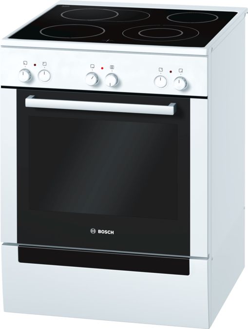 Series 4 Freestanding electric cooker White HCE722120 HCE722120-1