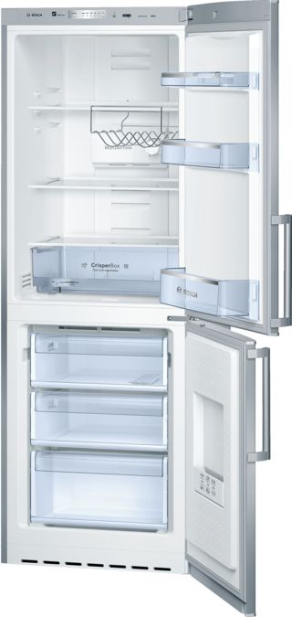 Serie | 4 vrijstaande koel-vriescombinatie met bottom-freezer 170 x 60 cm RVS look KGN33X48 KGN33X48-1