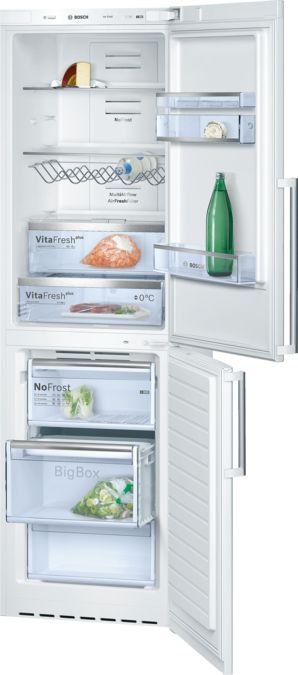 Free-standing fridge-freezer with freezer at bottom White, 60 cm KGN39AW32G KGN39AW32G-1