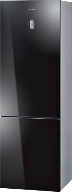 Serie | 8 Samostojeći hladnjak sa zamrzivačem na dnu, staklena vrata 185 x 60 cm Crna KGN36SB31 KGN36SB31-1