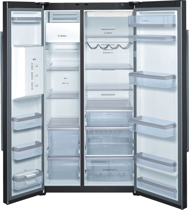 Series 8 Side-by-side fridge-freezer 175.6 x 91 cm Black KAD62S51 KAD62S51-1